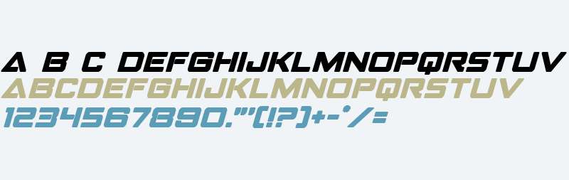 Strike Fighter Bold Italic