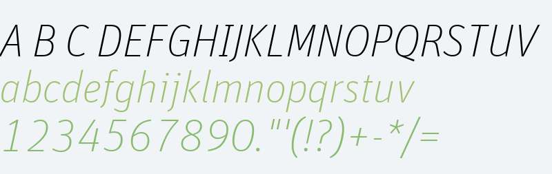 FF Unit Pro Thin Italic