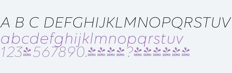 FSP DEMO - Volte Light Italic