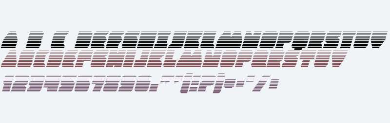 Contour of Duty Gradient Italic