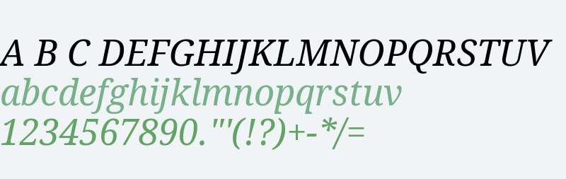 Droid Serif Italic