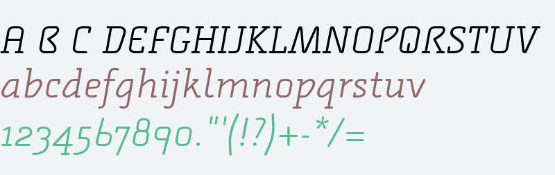 Alega Serif OT W03 Light Italic