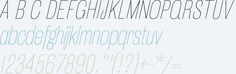 MFEK Sans Rounded Condensed Thin