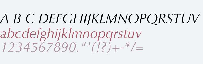 Optima LT Std Italic