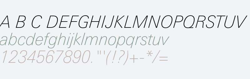 LinotypeUnivers-BasicThinItalic