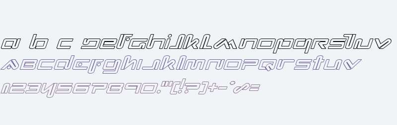 Xephyr Outline Italic