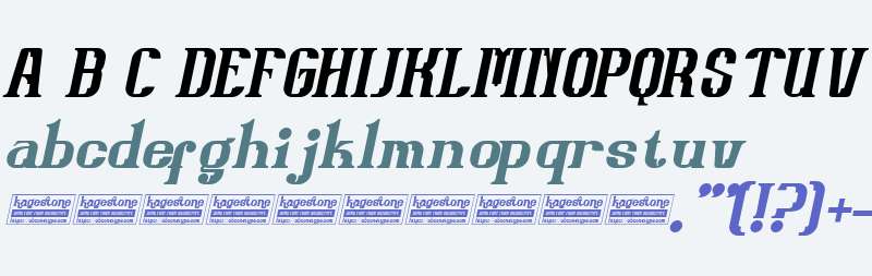 Kagestone Italic