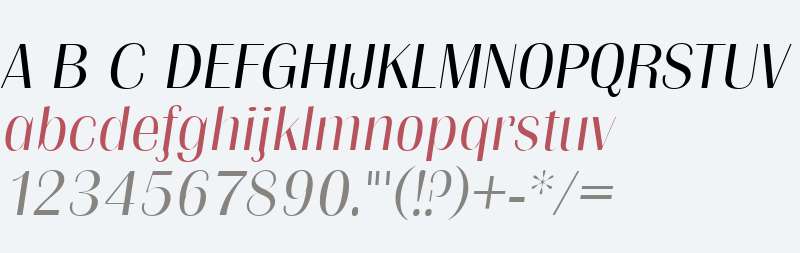 Grenoble Light SF Italic