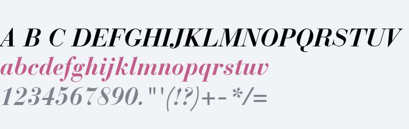 Bodoni Recut SSi Bold Italic