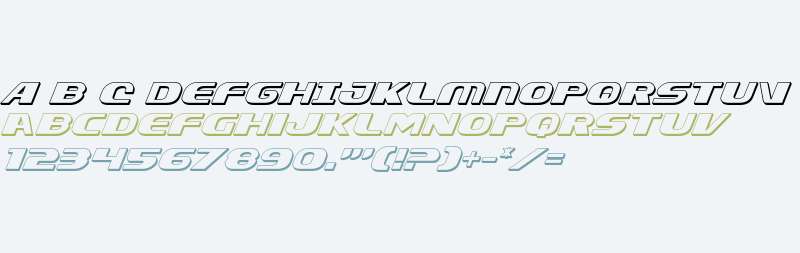 Xcelsion Deep 3D Italic Italic