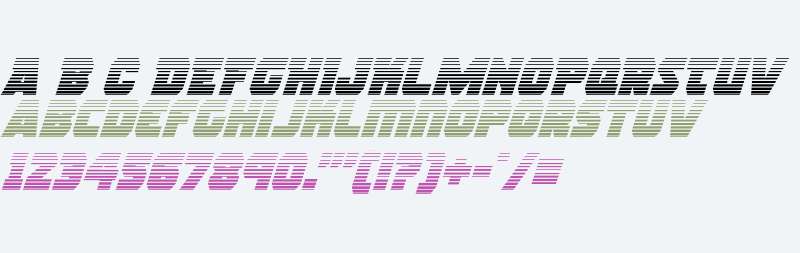 Rogue Hero Gradient Italic