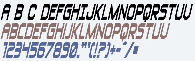 Blizzard Shaft Bold SemiItalic