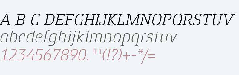 Xenois Slab W01 Light Italic