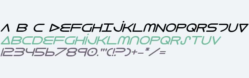 8th Element Bold Italic