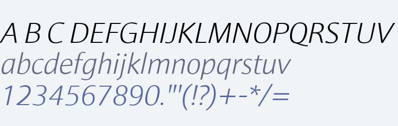 Impara W01 Light Italic