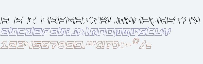 RayzorSharp Outline Italic W00