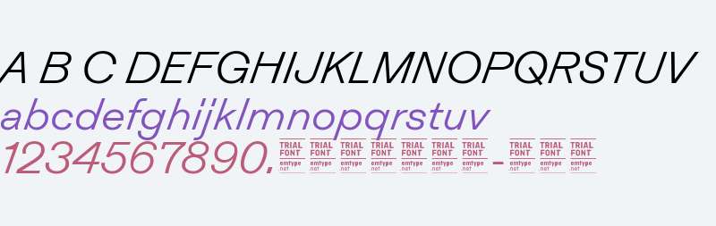 Inklination TRIAL Light Italic 2