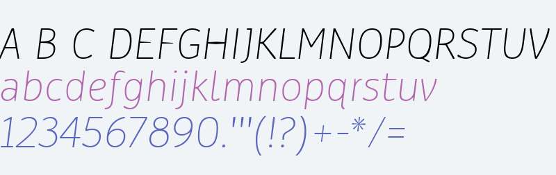 Ovink W00 UltraLight Italic