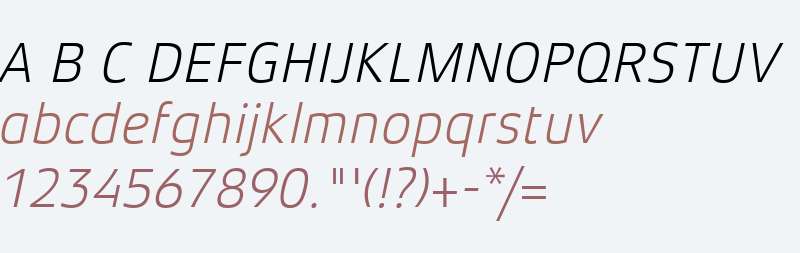 Xenois Sans W01 Light Italic