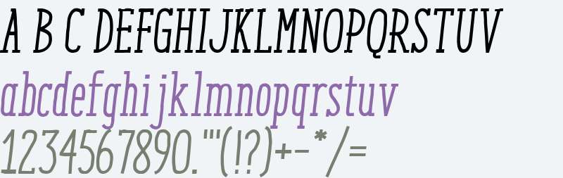 ENYO Slab Medium Italic W01MdIt