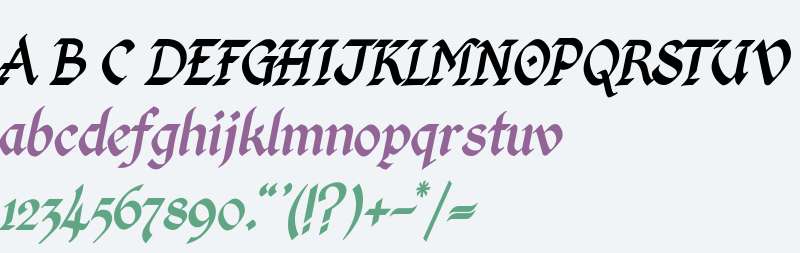 Kingthings Calligraphica Italic V2