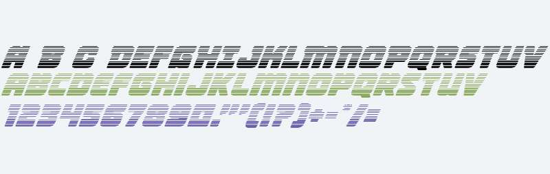 Victory Comics Gradient Italic