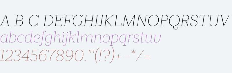 Prumo Slab W00 Thin Italic