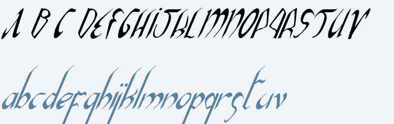 Xaphan II Condensed Italic