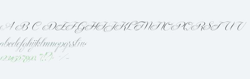 Centeria Script W03 Thin Sld