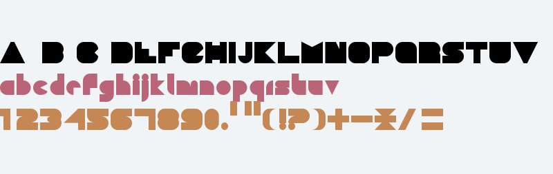BLOCKY lowercase