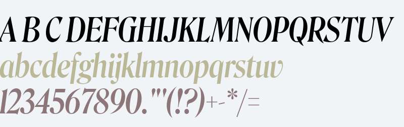 Roslindale Display Condensed Medium Italic