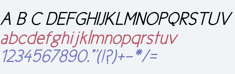 New Cicle Gordita Italic