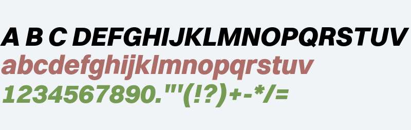 Switzer Extrabold Italic