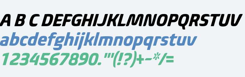 Biome W01 Narrow Bold Italic