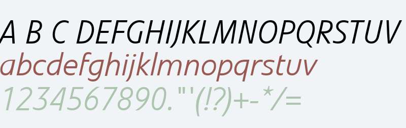 LinotypeVeto LightItalic