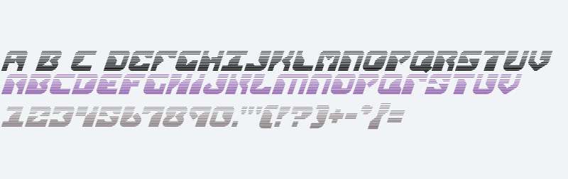 Replicant Gradient Italic