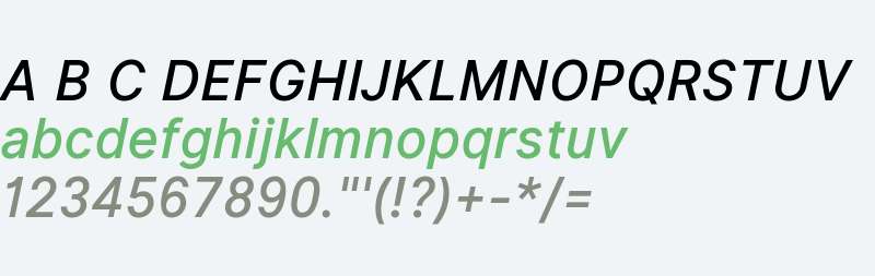 Inter UI Medium Italic