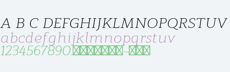 Modum Light Italic
