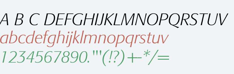 SignataBQ-LightItalic