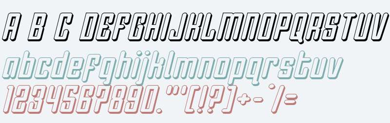 Darklighter 3D Italic