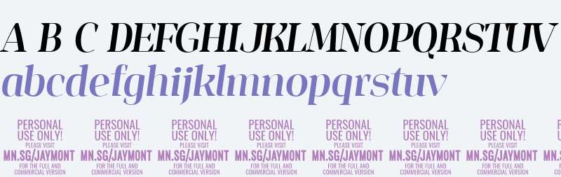 Jaymont PERSONAL Medium Italic