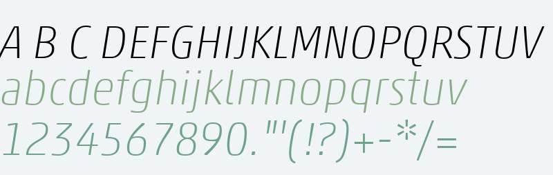 Akko W04 Thin Italic