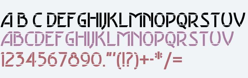 Pearson Stencil NF W00 Regular