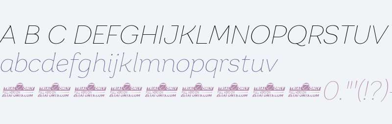 Garbata Trial Thin Italic