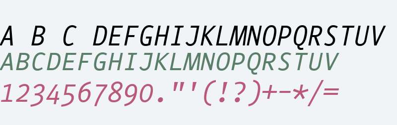 Conta Mono SC Italic