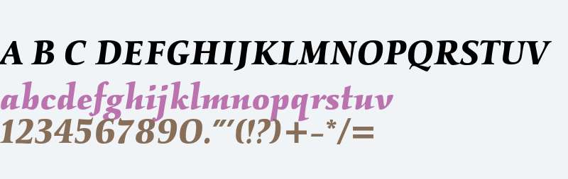 ITC Kallos LT Std Bold Italic