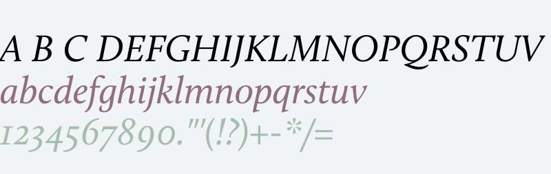 Calluna W03 Italic