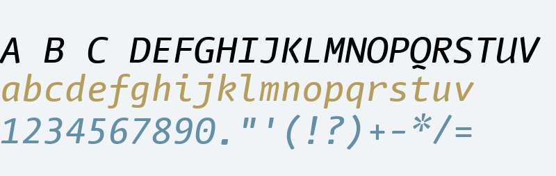 NuvoMonoWeb-MediumItalic W03 Rg