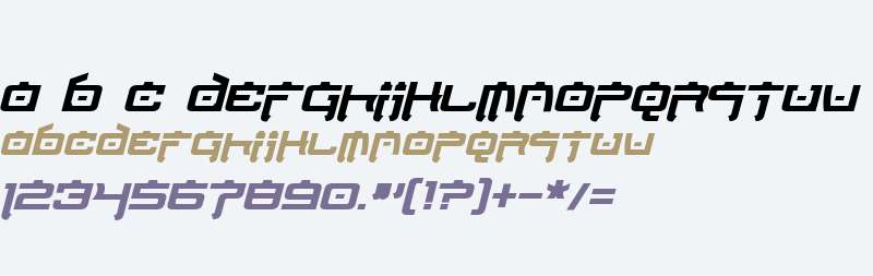Nippon Tech Bold Italic