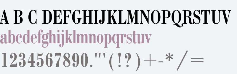 PT Bodoni Condensed Cyrillic